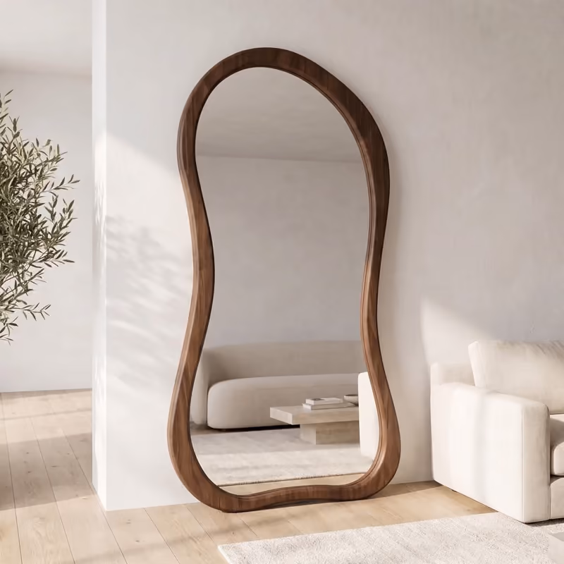 JJ Walnut Design Mirror