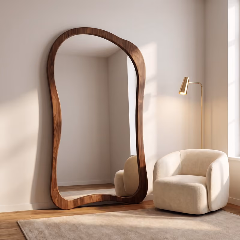 JJ Walnut Span Mirror