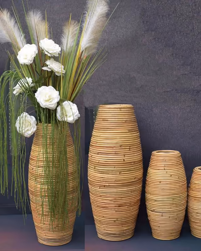 Wafa Rattan Floor Vase